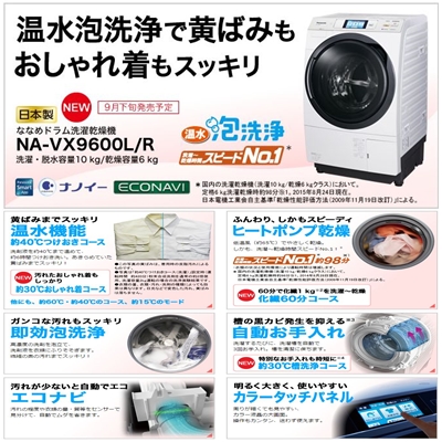 Máy giặt Panasonic NA-VX9600L