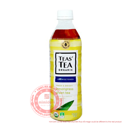 Nước uống trà xanh sả Teas' Tea Organic 500ml