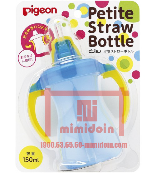 PIGEON- Bình tập uống màu xanh da trời 150ml D