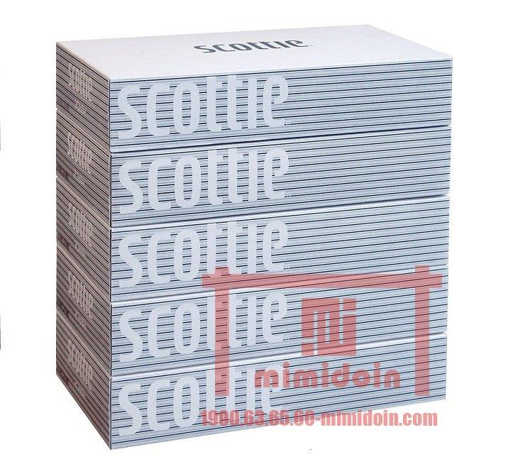 CRECIA- Hộp giấy ăn Scottie 200 tờ ( pack 5 hộp) D