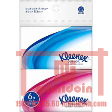 CRECIA- Set 6 gói giấy ăn Klenex (20 tờ 6 gói) D