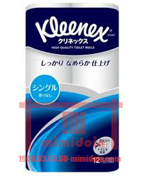 CRECIA- Set 12 cuộn giấy vệ sinh Klenex (giấy đơn) D