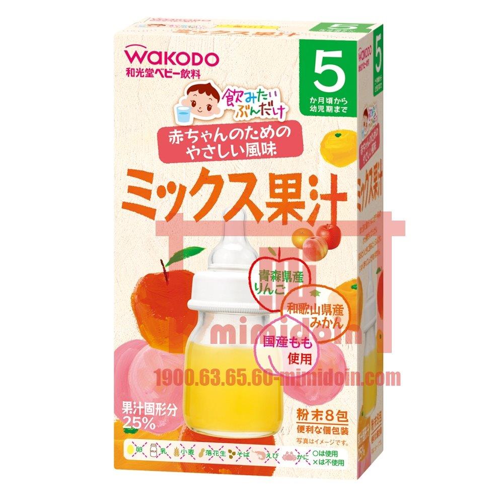 WAKODO- Trà gói vị hoa quả mix 5 tháng (5gx8 gói) D
