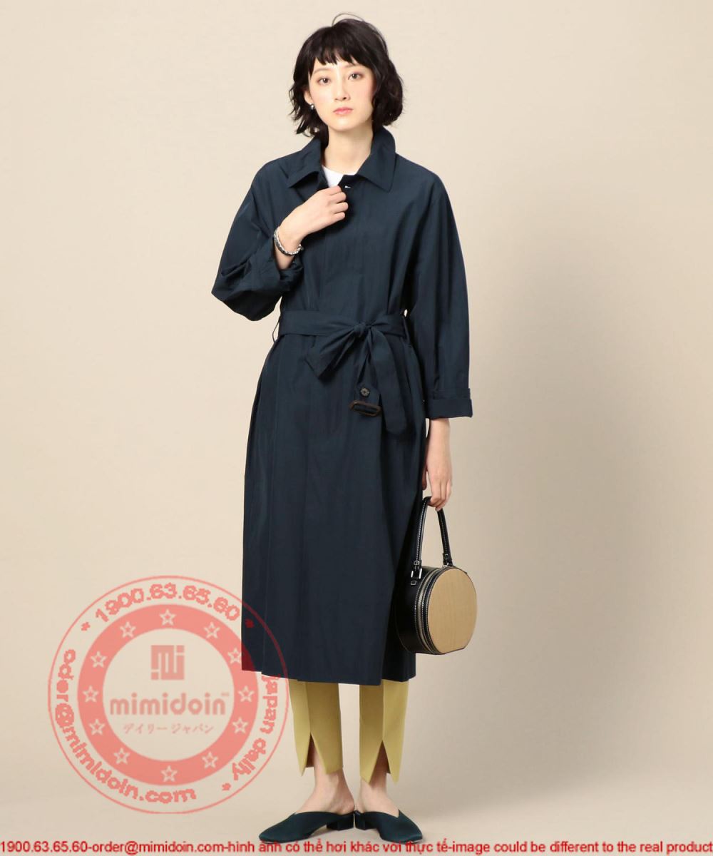 Taffeta Strong Collar Long Coat-Water Repellent-  タフタステンカラーロングコート －撥水加工－