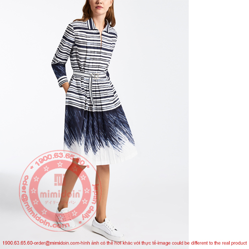 Váy kẻ cotton Jersey D-1010226