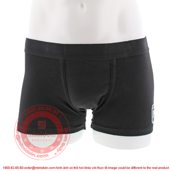 COMPLETE WORKS boxer shorts inner  コンプリートワークス　ボクサーパンツ インナー 無地　鹿の子　Mサイズ ブラック D