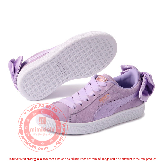 Sports shoes for children SUEDE BOW AC PS 子供のためのスポーツシューズSUEDE BOW AC PS D